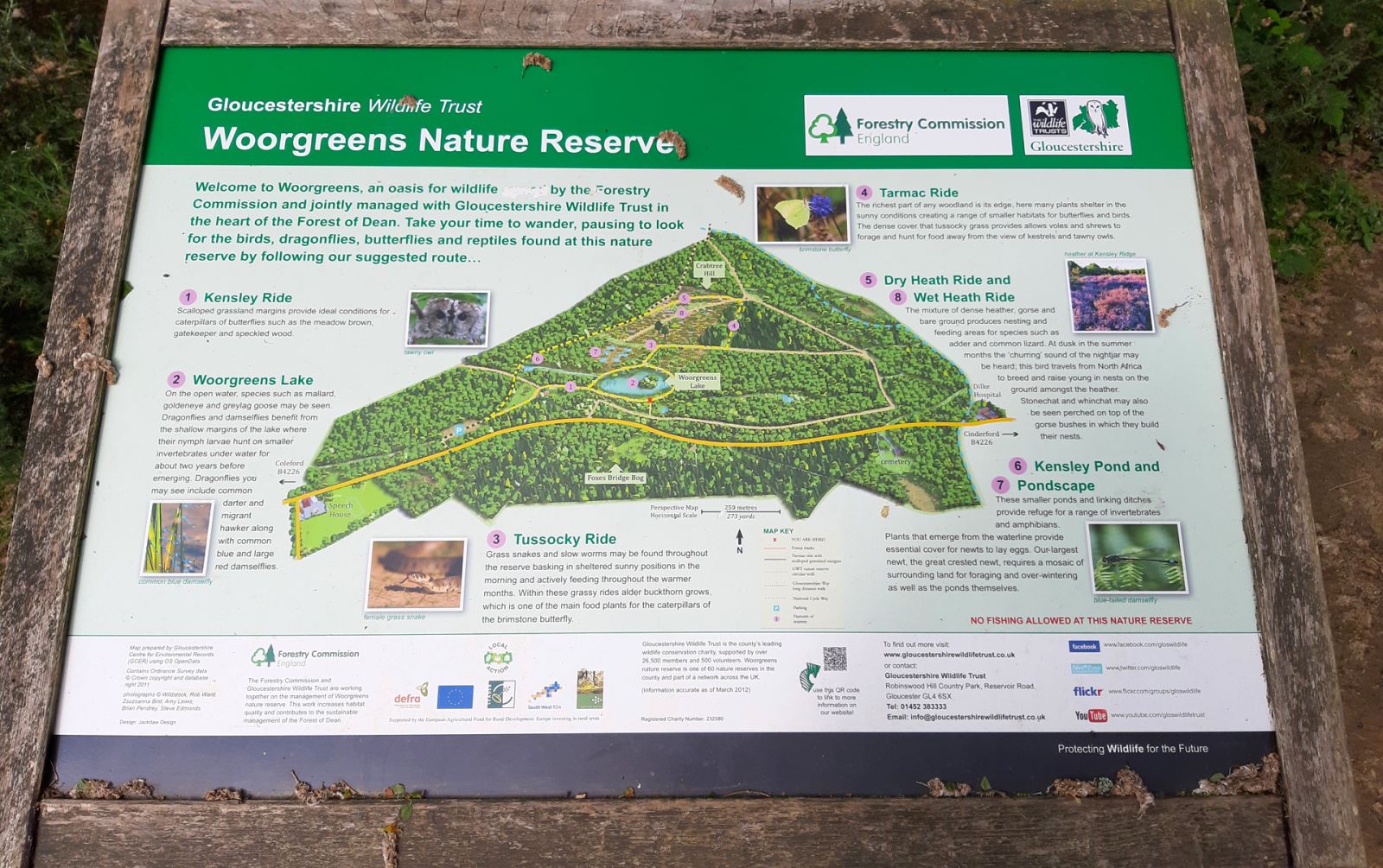 Woorgreens Lake and Nature Reserve Map and Walks