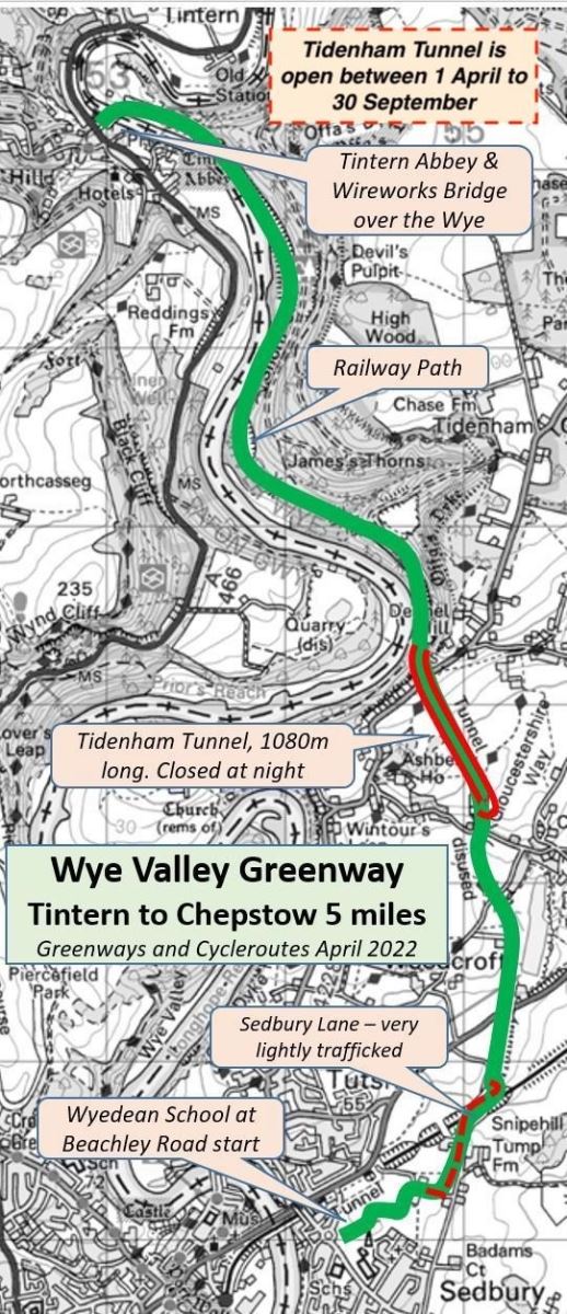 Wye Valley Greenway map
