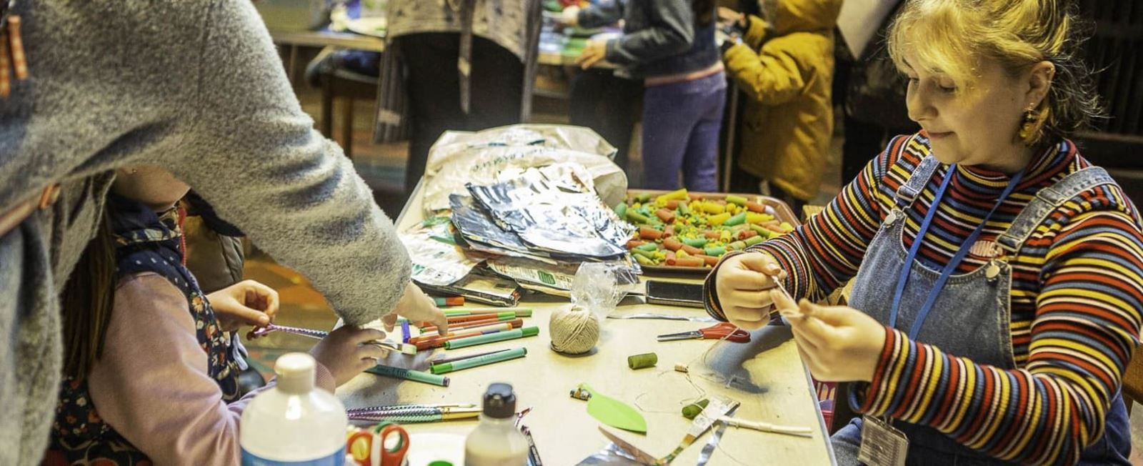 messy play at Hereford Cathedral